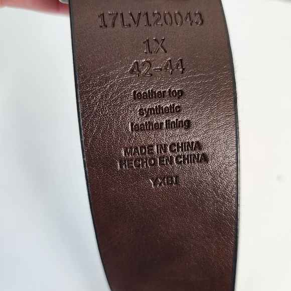 Levi's Western Metal Two Horse Buckle Belt Reversible Leather 1X (42-44) - Picture 6 of 10